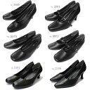 パンプス 黒 リクルート フォーマル パンプス 3300/3301/3370/3371/2301/2306 BLACK レディース