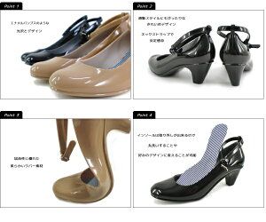 ●レインパンプスヒールレディースネックベルトで安定感◎なラバーパンプスTG-003レインシューズladiespumps【送料無料】【MEME-45hfd】
