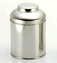 オリジナル缶・中蓋付　（大・無地・パイマル型）　紅茶缶