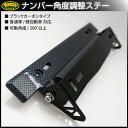 ナンバープレート 角度調整 汎用/角度調整ステー ブラック/カーボン ナンバープレートアジャスター/黒/ナンバーフレーム/ステー カスタム/パーツ/外装/アクセサリー/ドレスアップ/送料無料/_45121 【10P03Sep16】