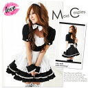 コスプレ メイド ロリータ 黒 ハロウィン 衣装 メイド服 かわいい セクシー コスチューム ワンピース アキバ キャラクター 可愛い ゴスロリ 半袖 仮装 ハロウイン クリスマス 忘年会 あす楽対応 _81097 【ハロウィン 衣装】