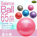 バランスボール 65cm エクササイズ ダイエット/フットポンプ付/選べるカラー6色/ヨガボール/トレーニング/体幹/骨盤/歪み/腰痛/脂肪燃焼/送料無料/ @a566 【10P03Sep16】