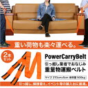 引越し 作業用 ベルトストラップ アームストラップ 重たい荷物も楽々運べる 引越し紐 家具 大型家電 電化製品 冷蔵庫 洗濯機 テレビ ソファー 2人で楽々 移動 運搬 ベルト2本だけ テコ てこ 送料無料 あす楽対応_74097