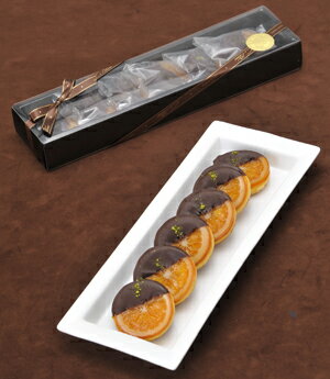 銀座スイーツリキュール香るバレンシアオレンジとスイートチョコレートの組合せガレットオランジェ6個入り 【gourmet1217】