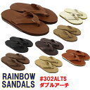 RAINBOW SANDALS「レインボーサンダル」#302 ダブルアーチレザー■サイズ交換片道無料