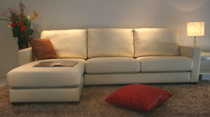 イタリア製本革使用カウチソファ2点セット809-2p-couch