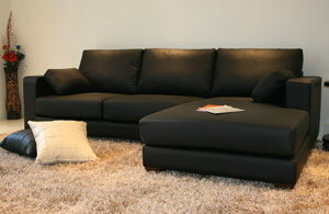送料無料！NEWモデルイタリア製本革使用カウチソファ2点セット〜938b-2p-couch