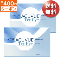 ★先着順！最大400円OFF<strong>クーポン</strong>配布中★【送料無料★30枚あたり2,432円(税込2,675円)】<strong>ワンデーアキュビュートゥルーアイ</strong> 90枚パック 2箱セット(30枚入x6箱) 両眼3ヶ月分 (ジョンソン・エンド・ジョンソン/1DAY/1日使い捨てコンタクトレンズ)