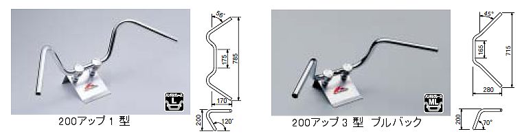 HURRICANE 1 (25.4mm)Inch Handle Bar 200å 1  3 ץХå å ʥϥꥱ󡡦1  ϥɥ С