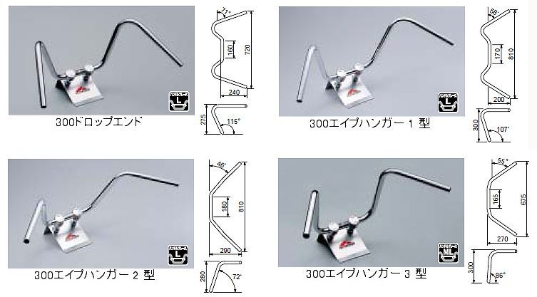 HURRICANE 1 (25.4mm)Inch Handle Bar 300ɥåץɡ300ץϥ󥬡 13 å ʥϥꥱ󡡦1  ϥɥ С