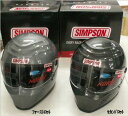 Simpson （シンプソン） Outlaw （アウトロー） ヘルメット （SG規格 公道走行可能モデル） ガンメタ （数量限定カラー商品） （スモーク、ライトスモークシールドのどれかをプレゼント!!+3000円でレインボーシールドも可!）