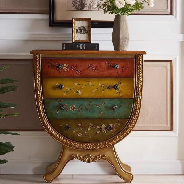 高級サイドテーブル コンソールテーブル洋タンス コンソールチェスト 玄関テーブル