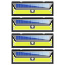 4個セット 180LED COB ソーラーライト ウォールライト 人感 センサーライト PIR 夜間自動点灯 IP44防水 太陽光充電 屋外 玄関灯 壁 ◇FAM-JY1806-COB-4SET