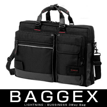 BAGGEX LIGHTNING 23-5514バジェックス ライトニングシリーズ3WAY ビジネスブリーフケース シングルタイプ