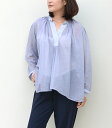 【SUMMER SALE】【送料無料】forte_forteフォルテフォルテコットンシルクギャザーブラウス【全3色】