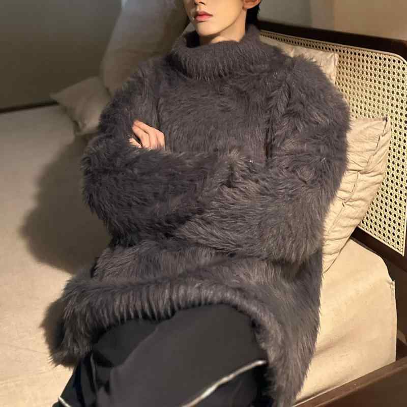 春 コーデ メンズ 用 服 シンプル ファッション オシャレ 大人 紳士服 アメリカン カジュアル タートルネック セーター 男女兼用 カジュアル 通勤スタイル 重ね着コーデ ゆったりシルエット 着 デイリーウェア 街歩きスタイル
