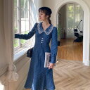 【6月15日20時 新作】 花刺繍レースレトロワンピース 花刺繍レースレトロワンピース ■ ワンピース 入園式 ワンピ 結婚式 二次会 入学式 大人 上品 卒業式 OL レディース ロング丈 長袖 刺繍 秋 冬