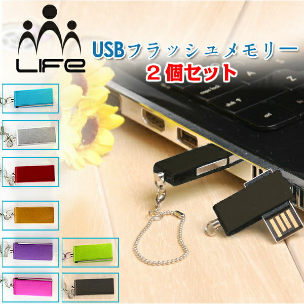 【在庫処分】【2個セット】USBメモリ（8GB）1個なんと490円 /USBフラッシュメモリー/軽量...:life-life:10000894