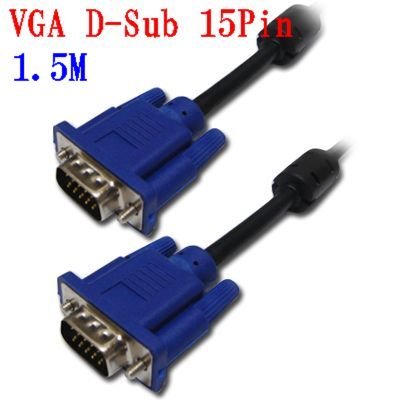 VGAケーブル ミニD-Sub/15pin/1.5M 液晶テレビ コンピュータ モニターの…...:life-mart:10000221