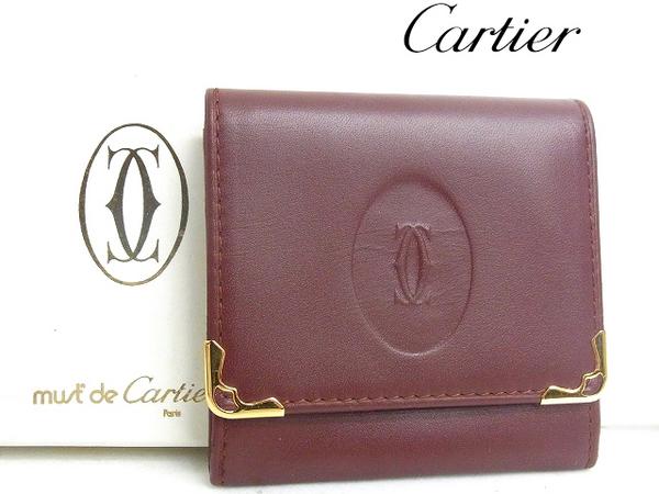 RM Cartier レザーコインケース 小銭入れ財布 カルティエ0055