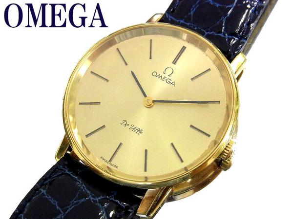 ◎RM【本物】OMEGA オメガ デビル K18金無垢 手巻き腕時計 0031