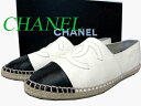 美品 シャネル レザー エスパドリーユ ココマーク 靴 0967【中古】CHANEL2013年 シューズ