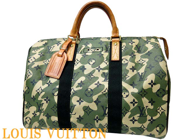 RARE! Japanese Authentic TAKASHI MURAKAMI Louis Vuitton Camouflage Hand Bag 2 | eBay