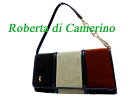 C美品 ロベルタ ディ カメリーノ ベロア ハンド バッグ 鞄 0142【中古】Roberta di Camerino