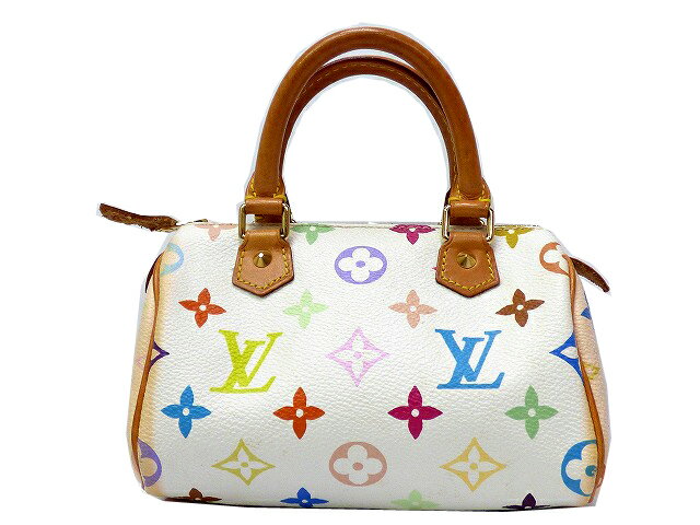 RARE Louis Vuitton LV Monogram Multicolore MINI SAC HL Speedy White Handbag Bag | eBay