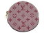 美品 ルイヴィトン モノグラム・ミニ ポルト モネ ロン コインケース M92462 レッド 財布 LV 0485【中古】LOUIS VUITTON