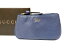 美品 グッチ レザー コインケース キーホルダー 368879 青 0385【中古】GUCCI ユニセックス