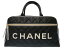 美品 シャネル マトラッセ ロゴ レザー ブラック ホワイト ボストンバッグ バッグ 黒 0012 【中古】 CHANEL