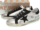 未使用 ゴールデングース スーパースター ヴィンテージ加工 レザー スニーカー サイズ38 シルバー 0035【中古】GOLDEN GOOSE レディース
