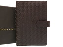 美品 ボッテガヴェネタ アジェンダ レザー ブラウン 手帳カバー 手帳 茶 0018 【中古】 BOTTEGAVENETA メンズ