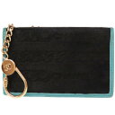 美品 シャネル ハラコ コインケース キーチェーン付 コインケース ブラック 黒 0226【中古】CHANEL