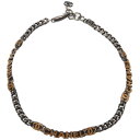 シャネル ヴィンテージ ロゴ チョーカー ネックレス シルバー オレンジ 00T アクセサリー 0122【中古】CHANEL