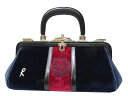 ロベルタディ・カメリーノ バゴンギ ベロア レザーハンドバッグ【中古】Roberta di Camerino ヴィンテージ