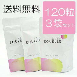 【薬剤師・更年期相談特典付き】<strong>エクエル</strong> パウチタイプ 120粒3パックセット 医療機関・調剤薬局限定販売 1日4粒【メール便送料無料】【正規販売店】【正規品】3個セット <strong>3袋</strong>セット【更年期障害】