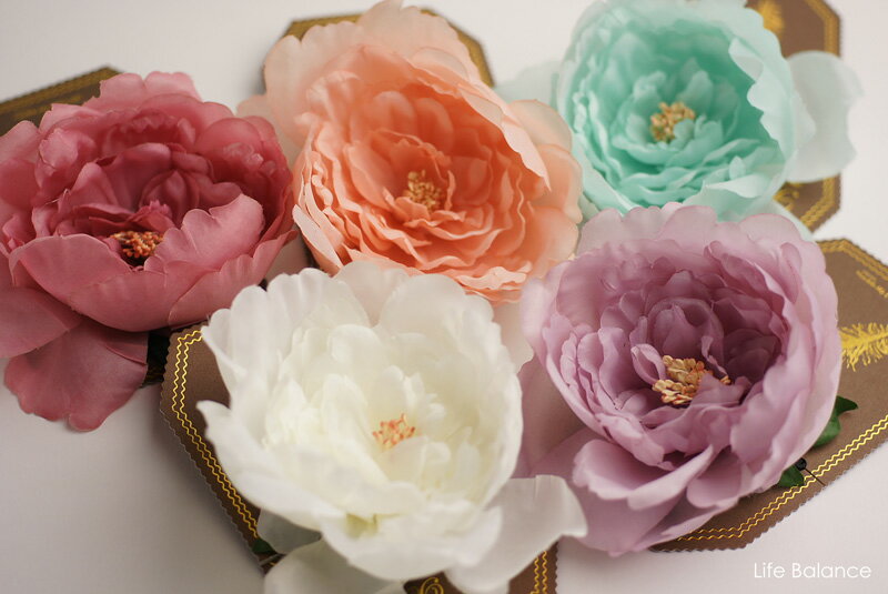 ӂӂŃRbƂtH炵 ؂₩ȂԂ̃ANZgɂƂHair Band@RT[W@Peony