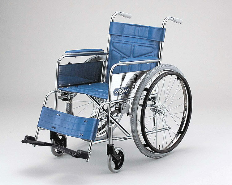 スチール自走式車椅子 ND-12AM中床型 【日進医療器】