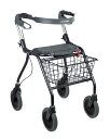 歩行器 歩行補助車 オパルブラック 4500(小 シルバー)/ ラックヘルスケア(手押