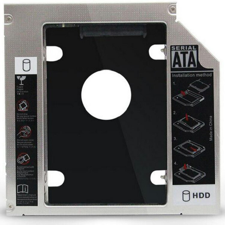 ノートPC専用2.5インチHDDマウンタ SSD対応 光学ドライブ DVDドライブマウンタ 12.7mm 9.5mmサイズ選択可 LP-DRMOU12795 送料無料