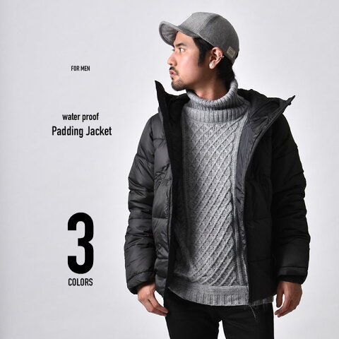 ウォータープルーフ 中綿ジャケット 263009h / メンズ ブルゾン ジャンパー ダウン ダウンジャケット あす楽対応