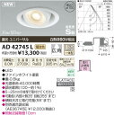 【15000円以上送料無料(北海道・沖縄・離島を除く)】コイズミ照明 AD42745L LED ユニバーサルダウンライト