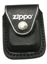 Zippoレザー 革 ケース クリップタイプ・ブラック・LPCBK 【訳あり】
