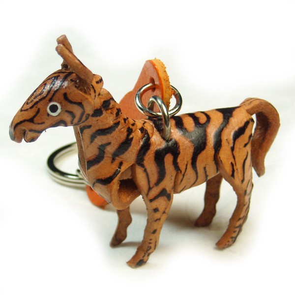 キーホルダー 革 革小物 ハンドメイド レザーキーホルダー シマウマ SM-LK-20【RCP】【05P13Dec15】