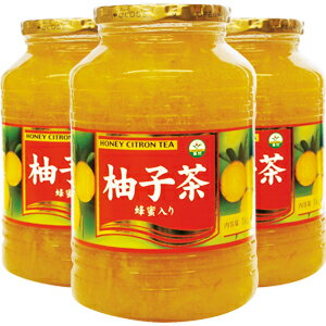 【3個セット】柚子茶 ハチミツ入り 1000g×3個 《韓国産》[韓国茶]