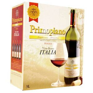 《箱ワイン》プリモ・ピアーノ ロッソ　3L【smtb-k】【ky】【YDKG-k】【ky】【3L】イタリア産BOXワイン！飲み応えのある南イタリアの赤！！