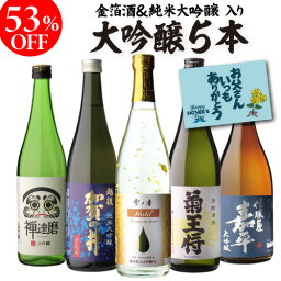 【予約】父の日 ギフト 2024 日本酒 53%OFF！<strong>純米大吟醸</strong>入り 大吟醸 720ml 5本 飲み比べセット半額 4合瓶 四合瓶 清酒 ギフトセット 日本酒 新潟 贈答用 飲み比べ 辛口 甘口 大吟醸酒 冷酒 お酒 ギフト RSL 母の日【5月上旬以降発送予定】