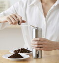 【送料無料】ステンレス コーヒーミル coffee 手動 コーヒー豆 挽く 粗挽き ドリップ アウドドア 手挽き 細挽き